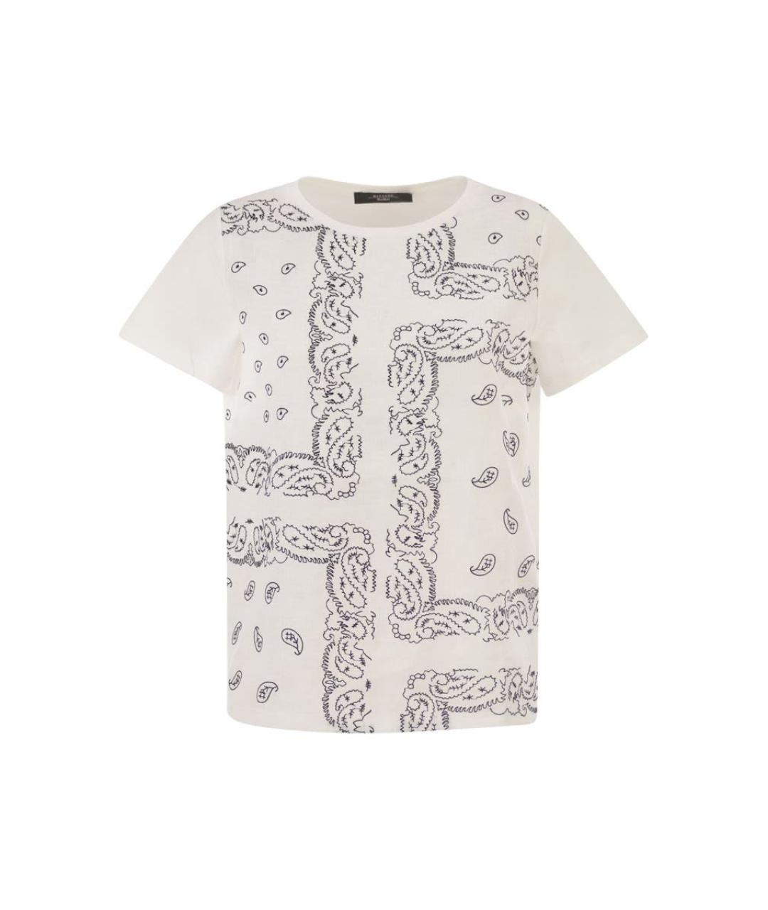 WEEKEND MAX MARA Белая хлопковая футболка, фото 1