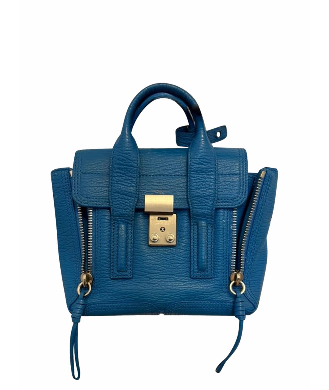 3.1 PHILLIP LIM Синяя кожаная сумка через плечо, фото 1