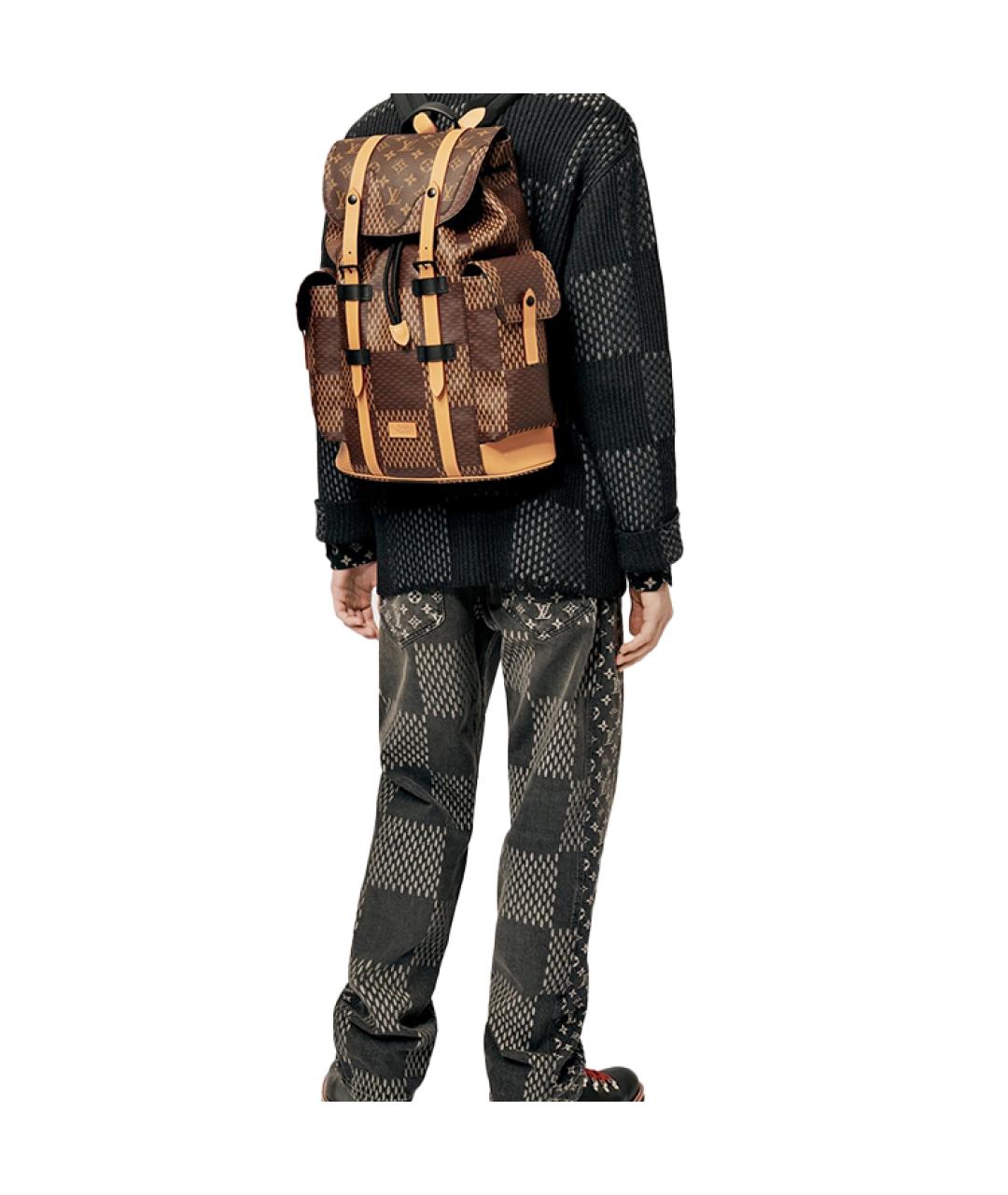 LOUIS VUITTON Коричневый рюкзак, фото 5