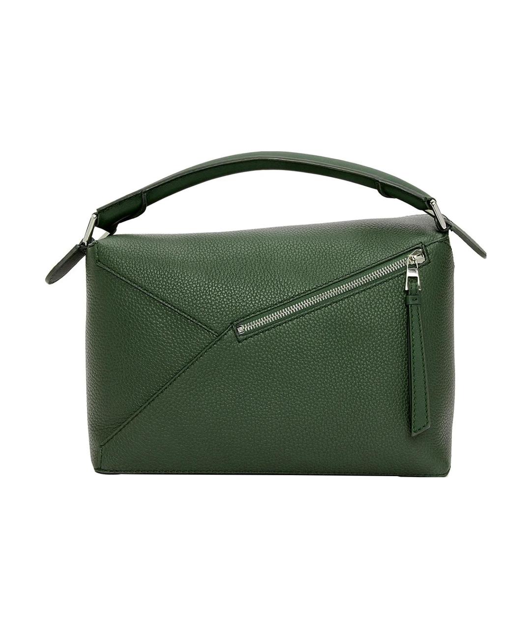 LOEWE Зеленая кожаная сумка на плечо, фото 4