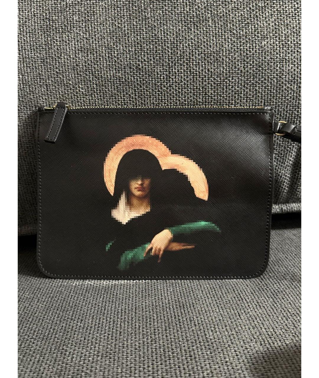 GIVENCHY Черная кожаная сумка тоут, фото 4