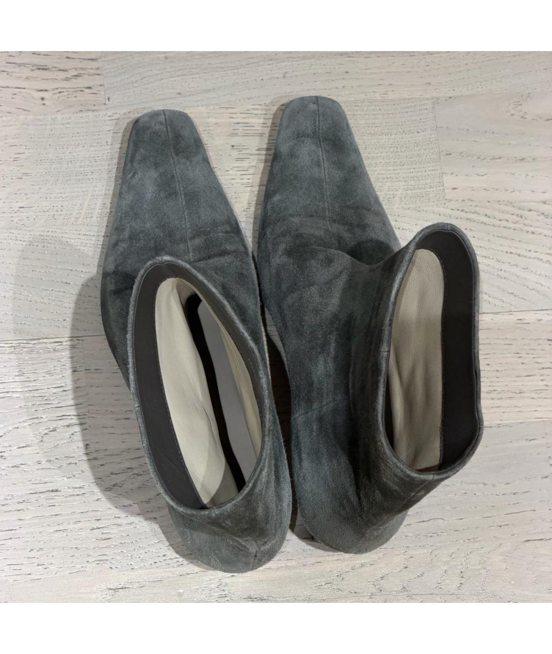 12 STOREEZ Серые замшевые ботильоны, фото 3