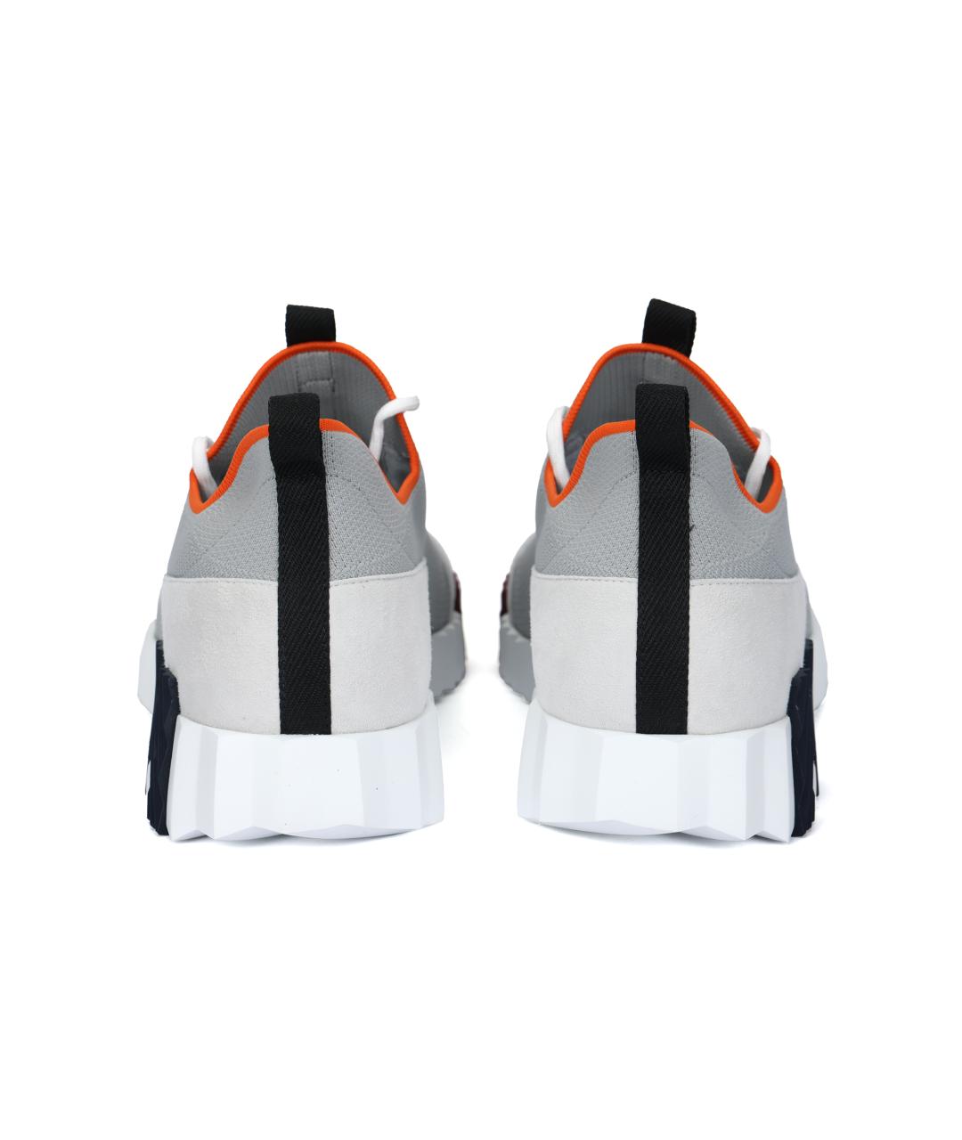 HERMES Мульти текстильные низкие кроссовки / кеды, фото 4