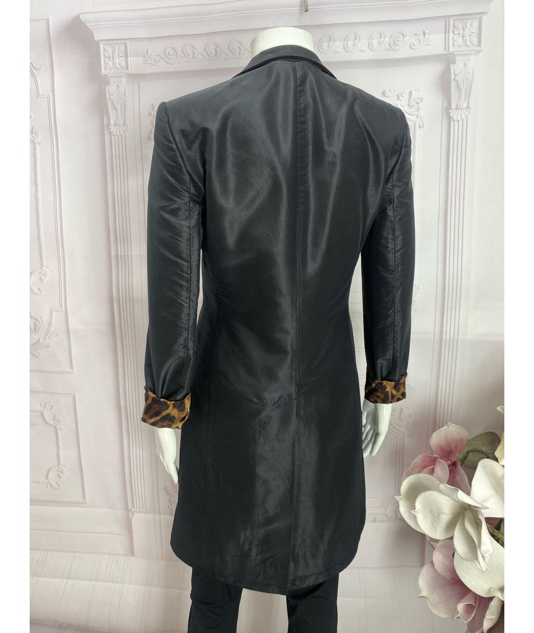 DOLCE&GABBANA Черный шелковый жакет/пиджак, фото 8