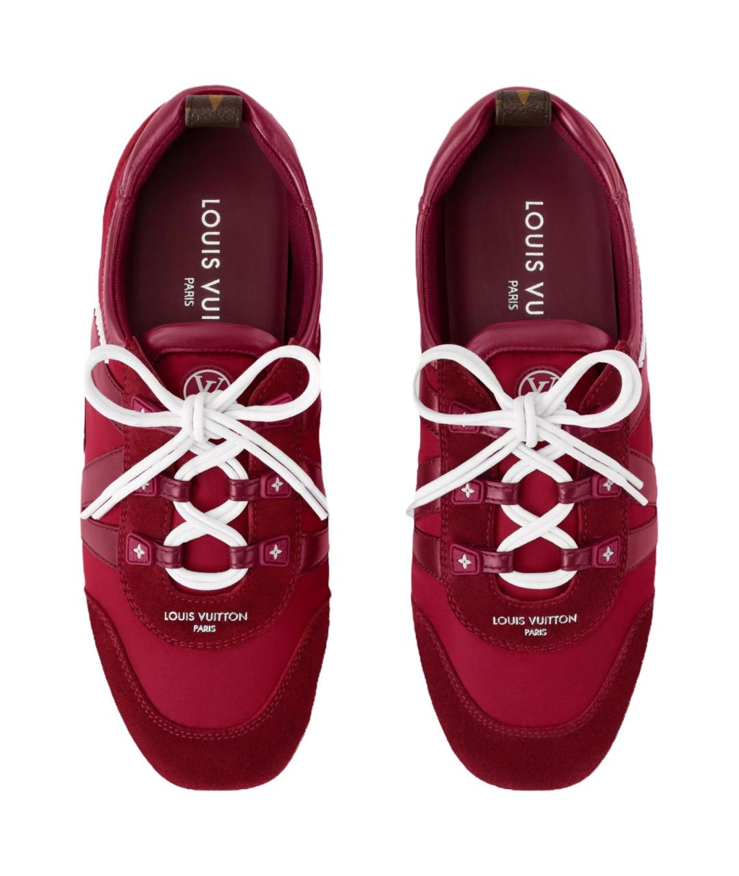 LOUIS VUITTON Красные текстильные кроссовки, фото 4