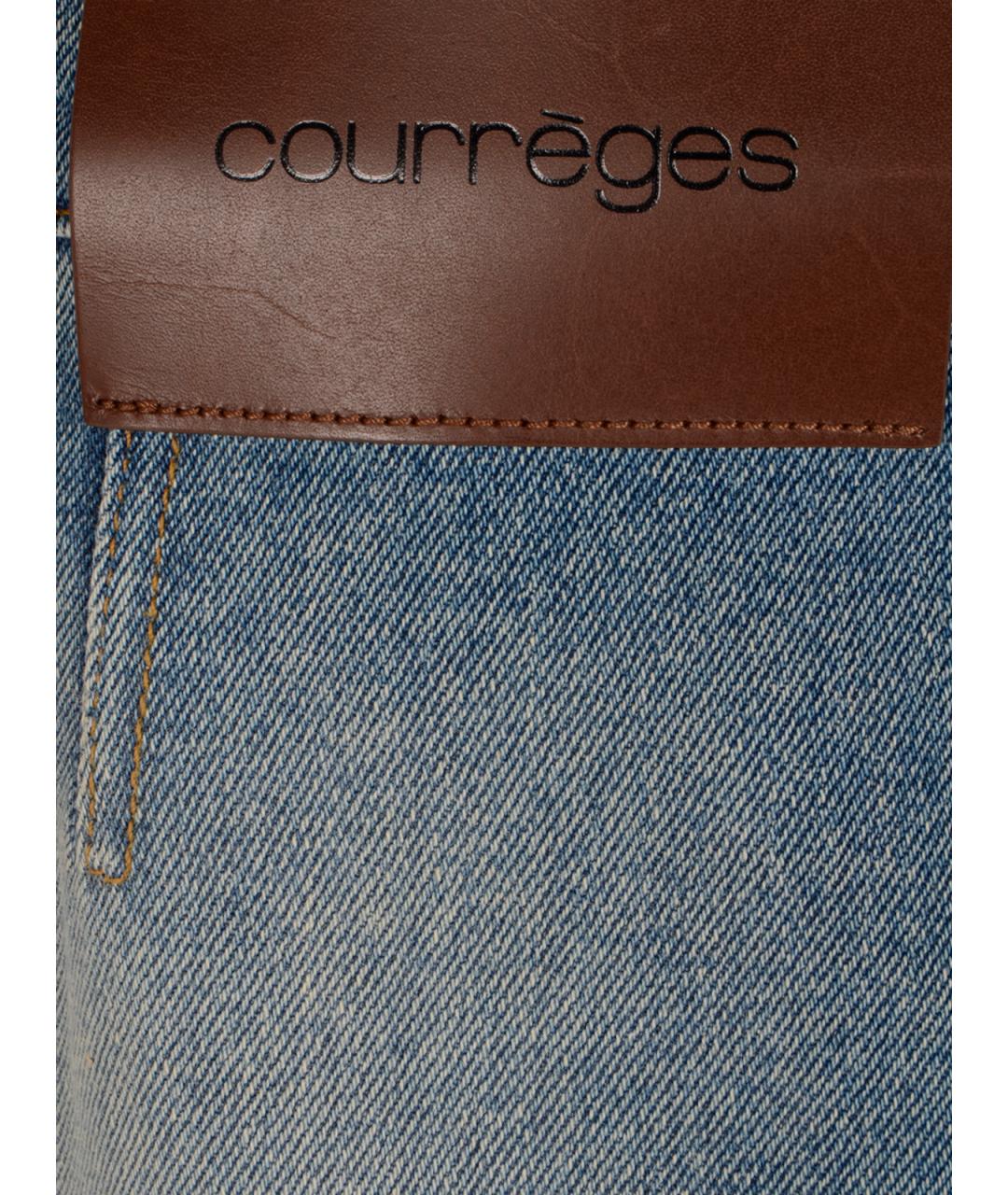 COURREGES Синяя юбка мини, фото 3