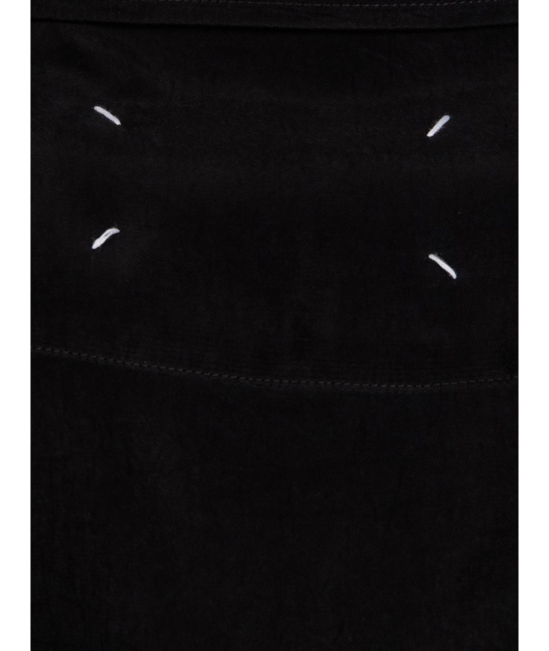 MAISON MARGIELA Черная вискозная рубашка, фото 3