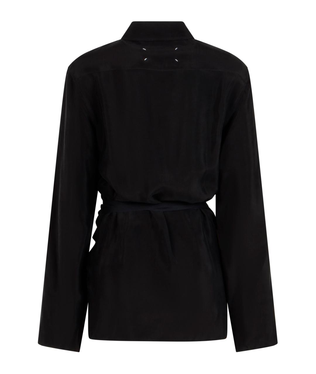 MAISON MARGIELA Черная вискозная рубашка, фото 2