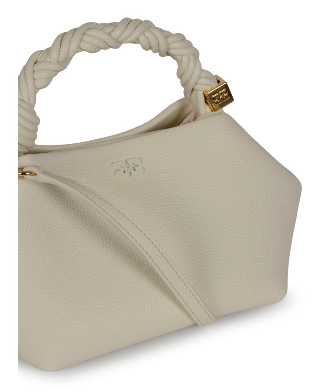 GANNI Белая сумка с короткими ручками, фото 4