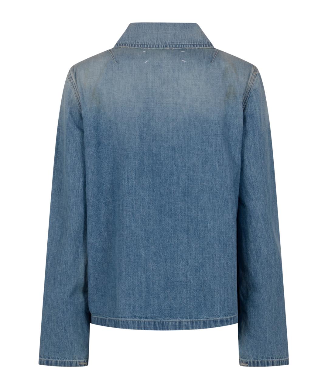 MAISON MARGIELA Голубая хлопковая куртка, фото 2