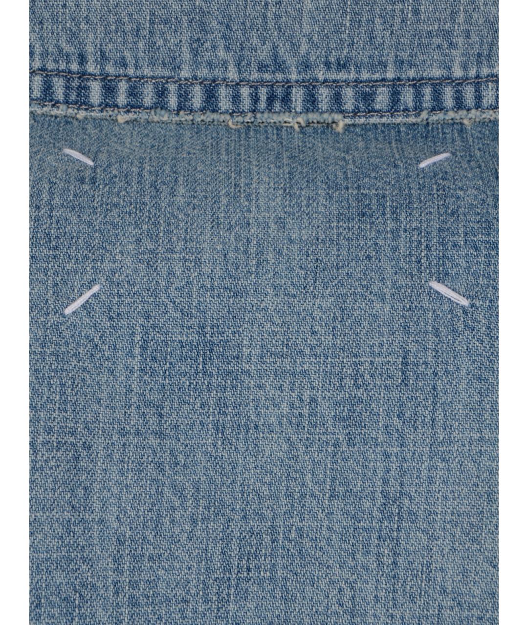 MAISON MARGIELA Голубая хлопковая куртка, фото 3