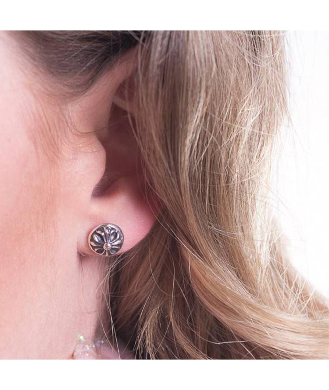 CHROME HEARTS Серебряные серебряные серьги, фото 4