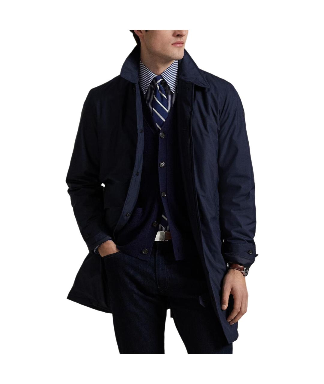 POLO RALPH LAUREN Синее пальто, фото 2