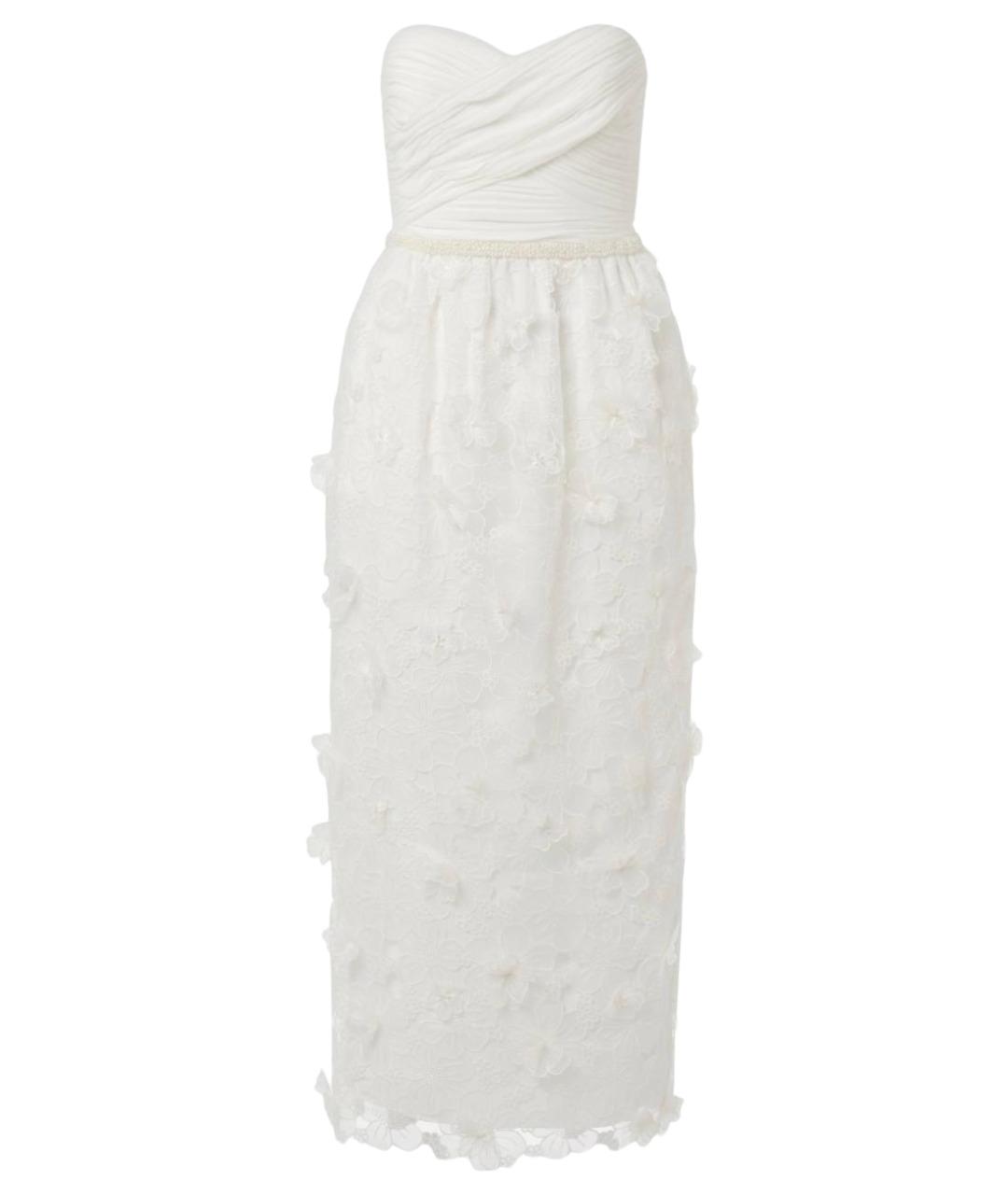 SELF-PORTRAIT Белое вискозное коктейльное платье, фото 1