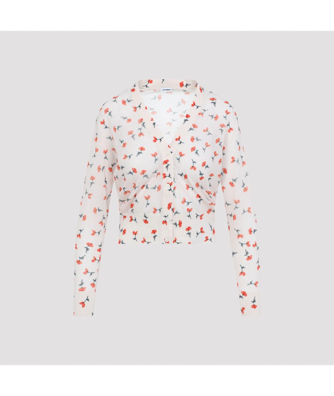 JIL SANDER Розовый хлопковый кардиган, фото 2