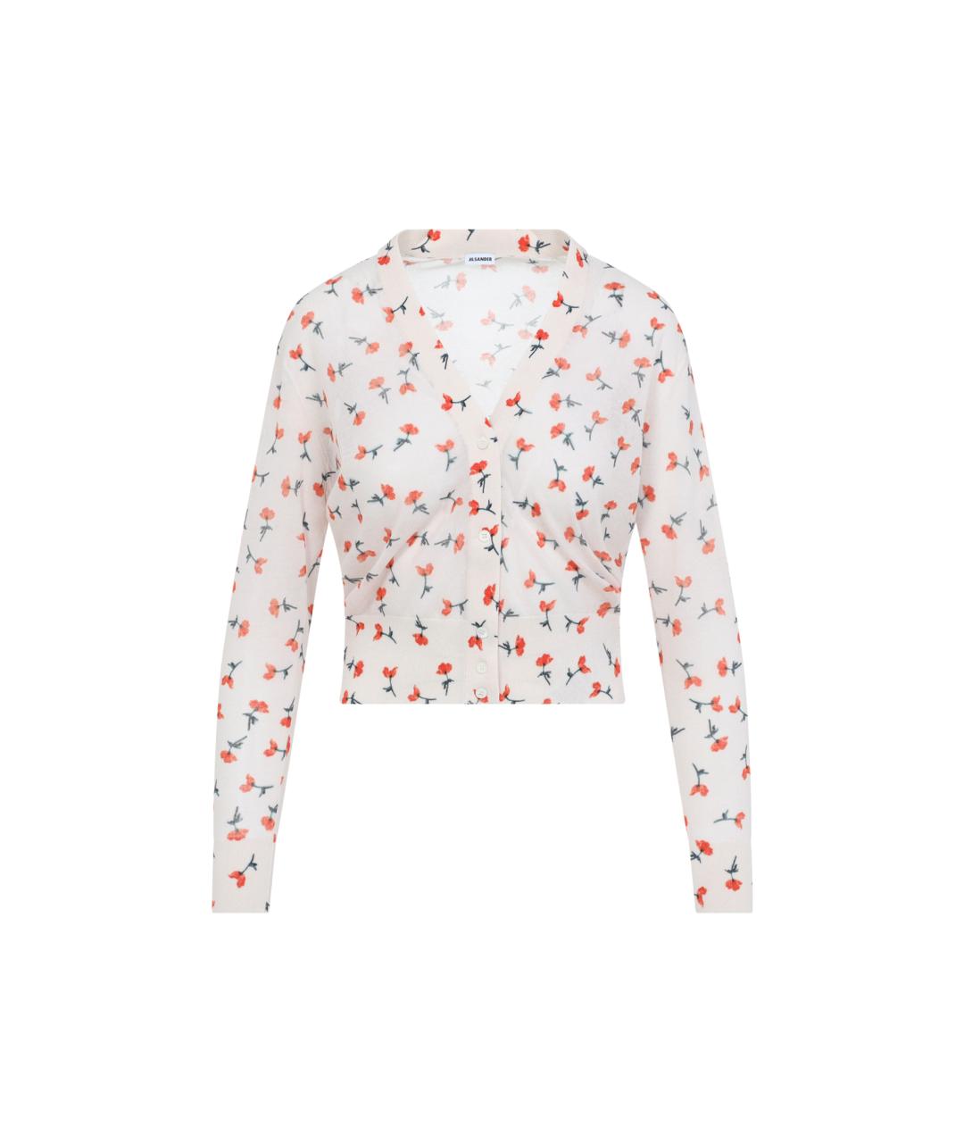 JIL SANDER Розовый хлопковый кардиган, фото 1