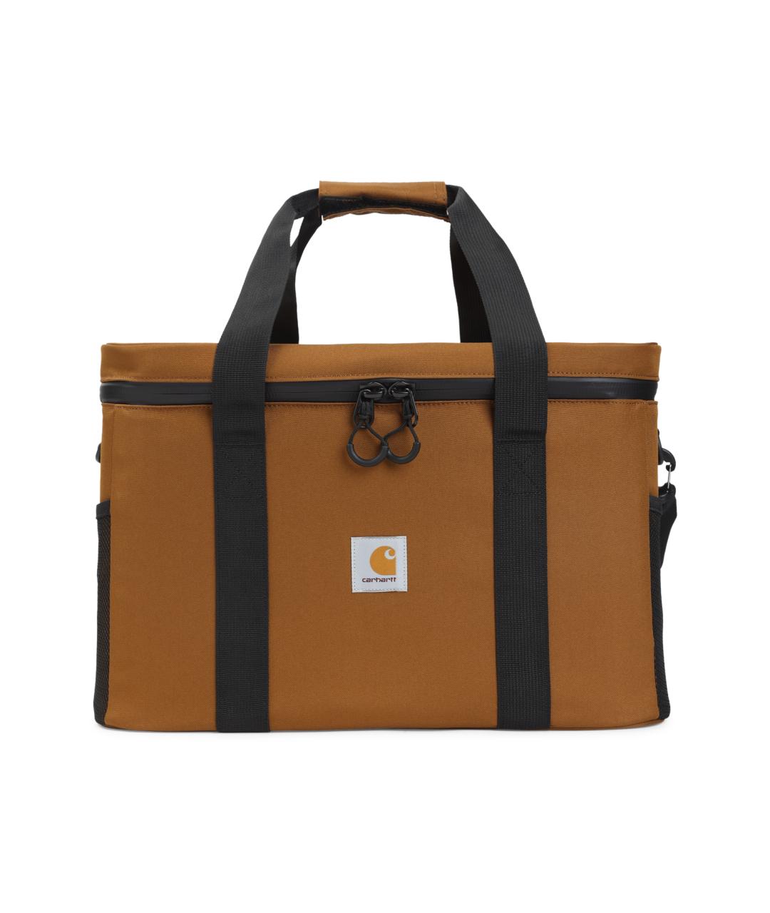 CARHARTT WIP Коричневая синтетическая сумка тоут, фото 1