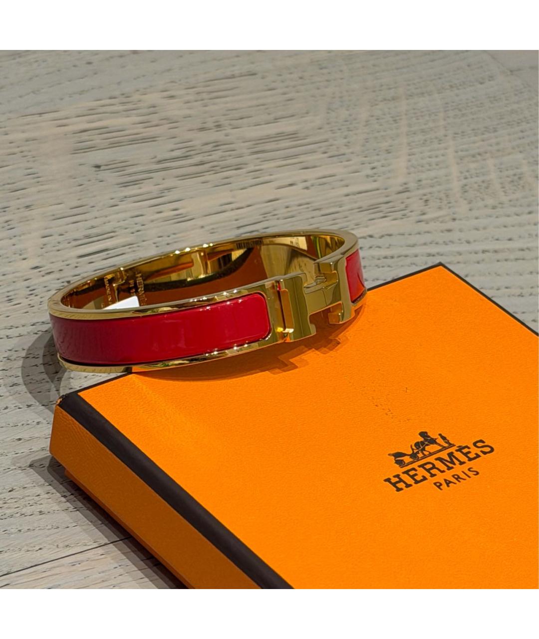 HERMES Красный браслет, фото 2