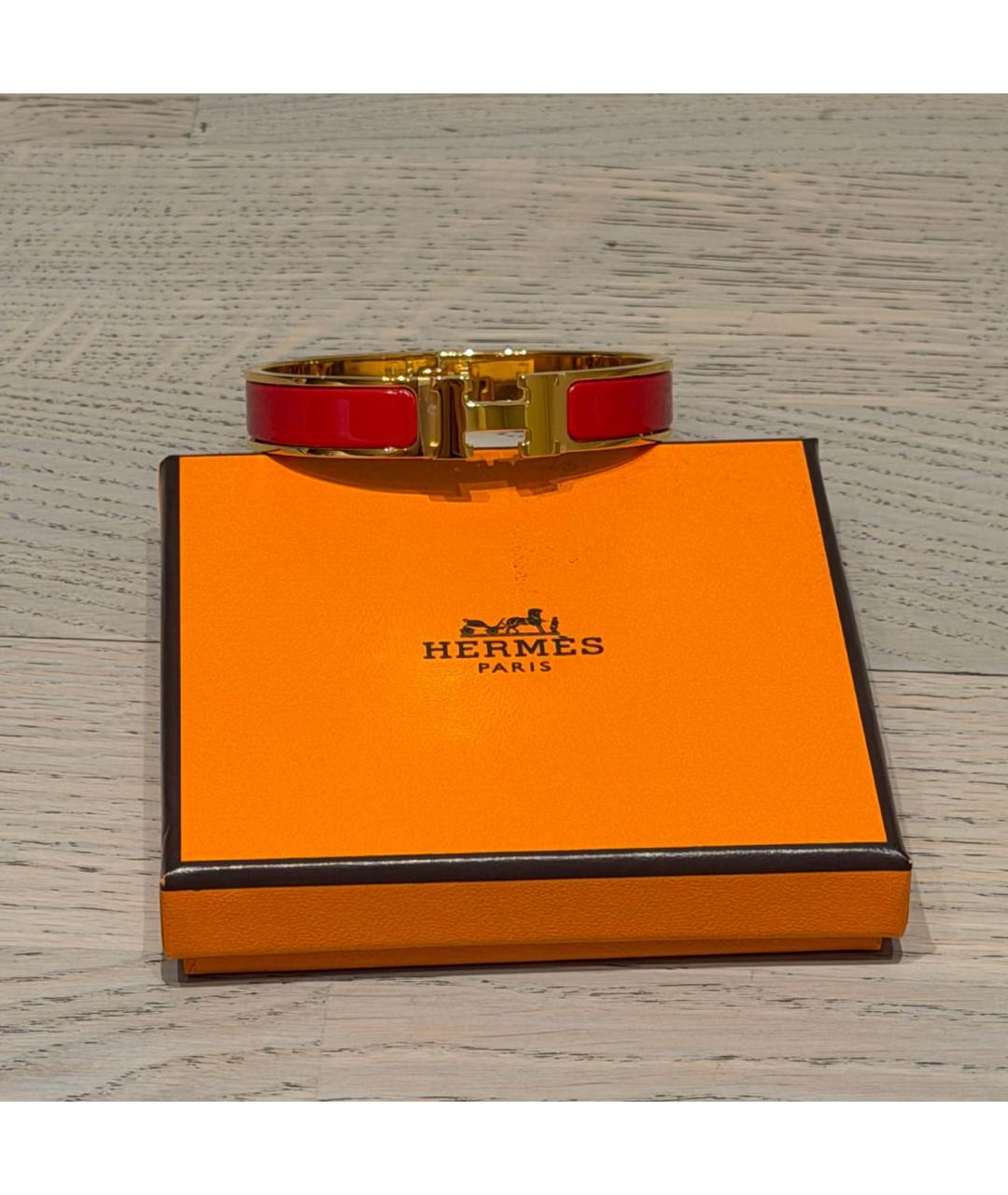 HERMES Красный браслет, фото 6
