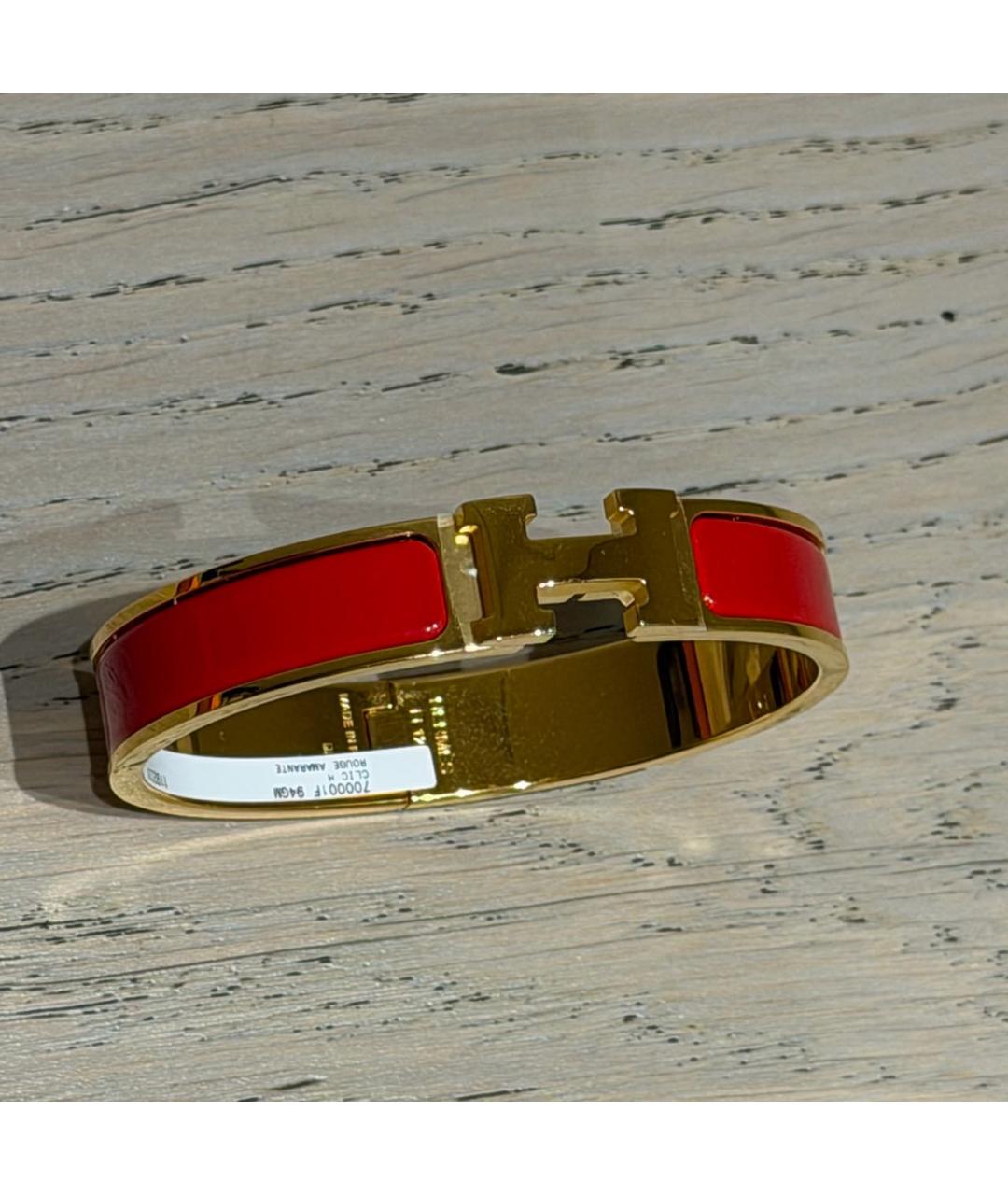 HERMES Красный браслет, фото 7