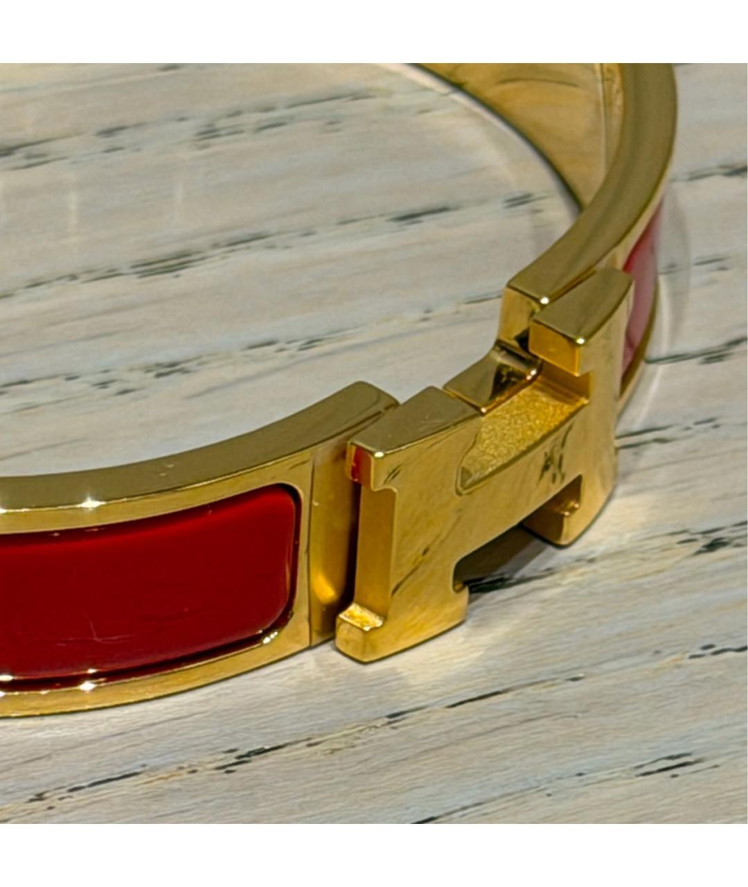 HERMES Красный браслет, фото 4