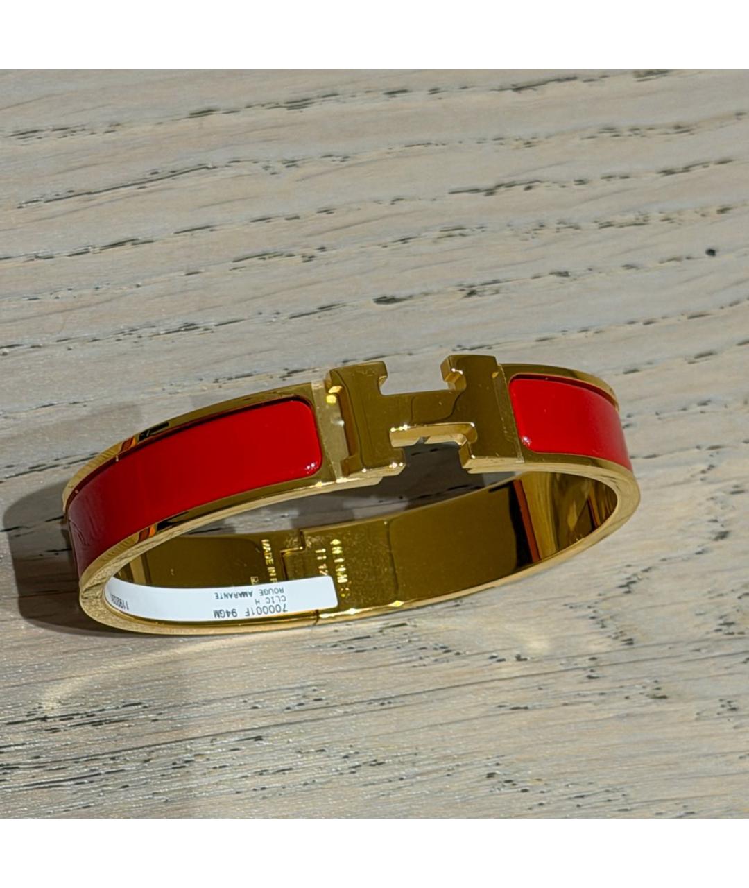 HERMES Красный браслет, фото 8