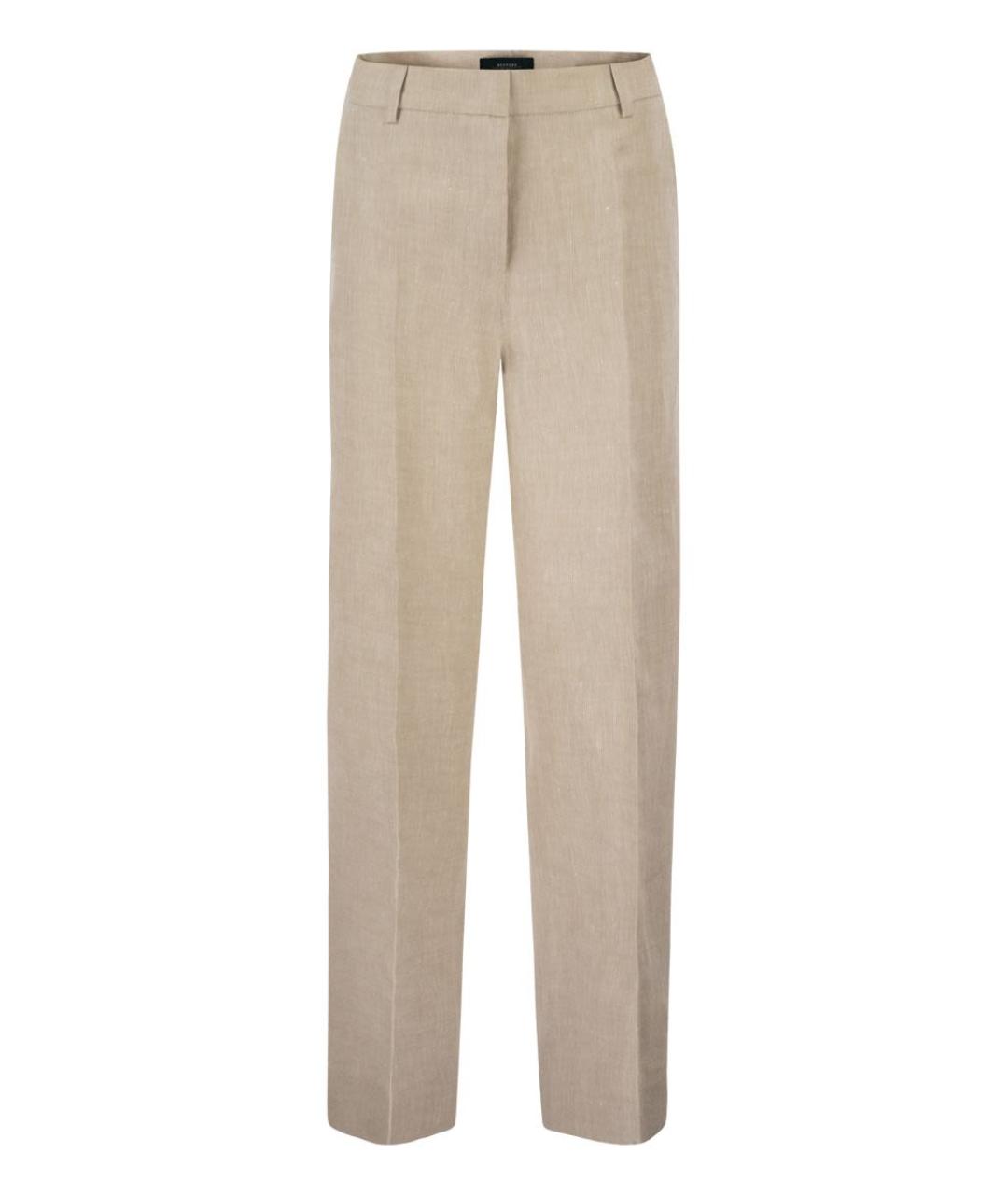 WEEKEND MAX MARA Льняные прямые брюки, фото 1