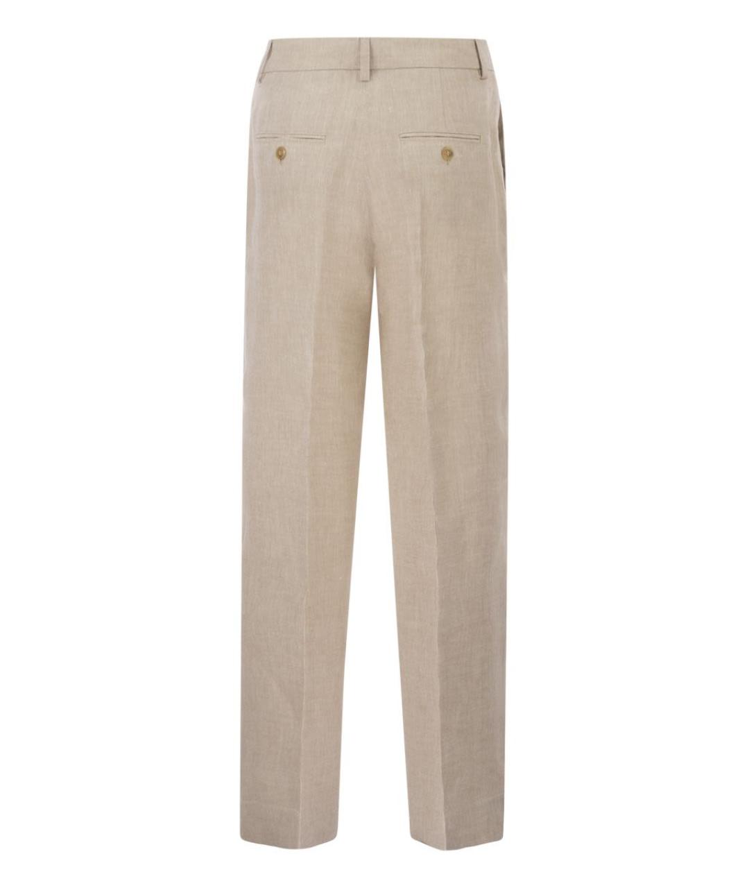 WEEKEND MAX MARA Льняные прямые брюки, фото 2