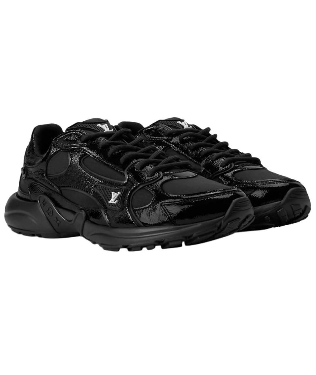 LOUIS VUITTON Черные текстильные кроссовки, фото 3