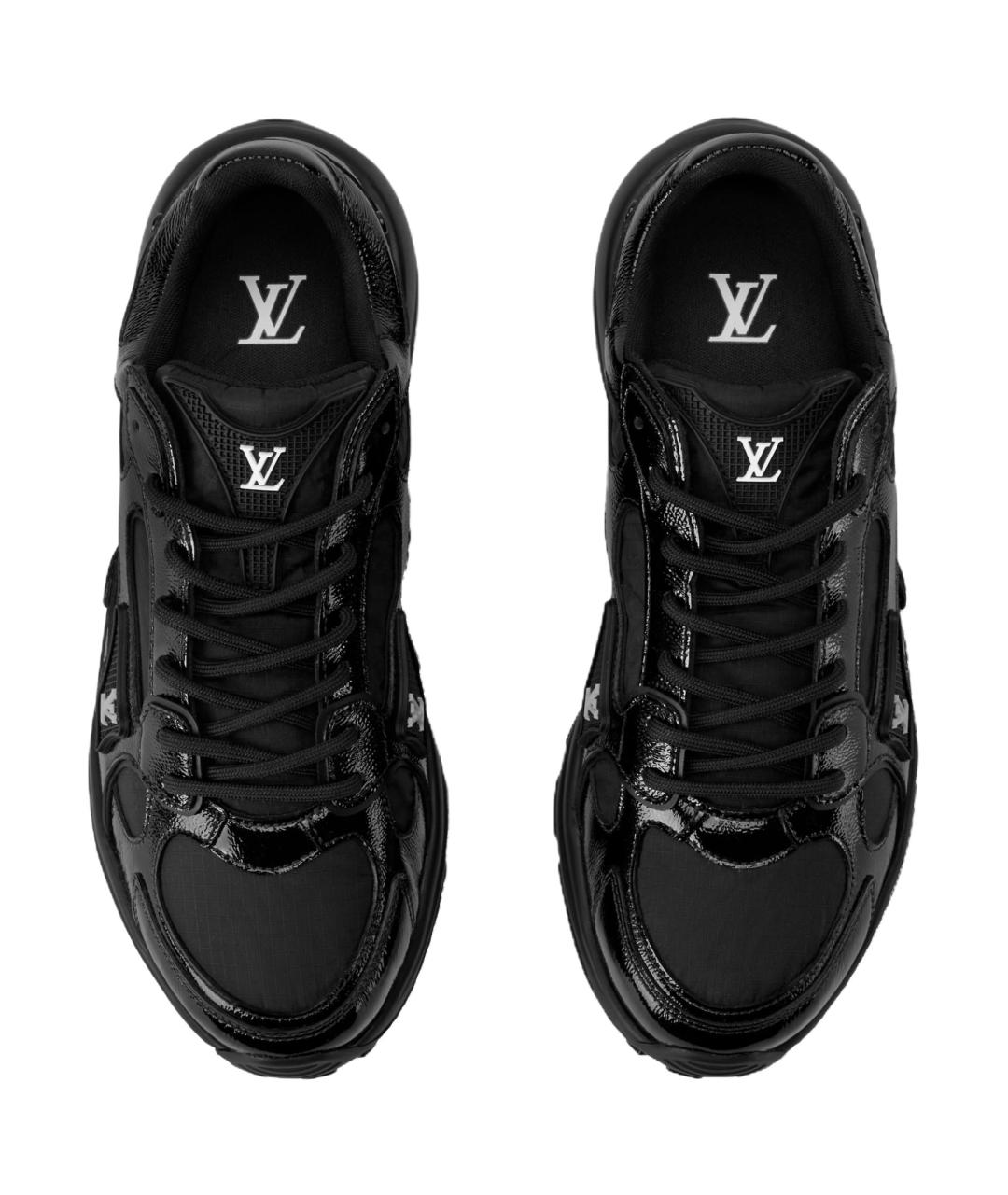 LOUIS VUITTON Черные текстильные кроссовки, фото 4