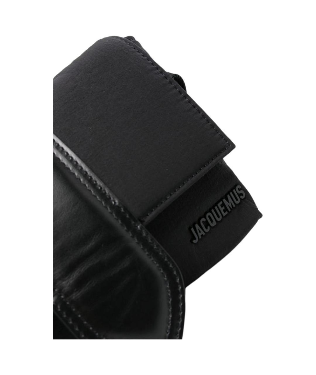JACQUEMUS Черная сумка на плечо, фото 5