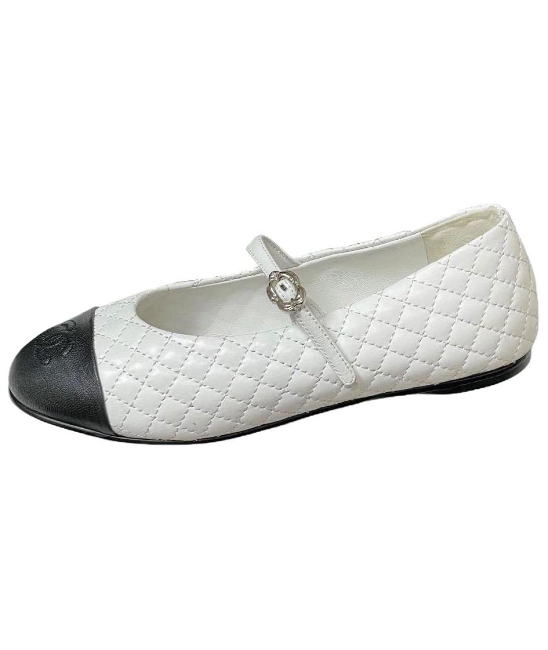 CHANEL Белые балетки, фото 2