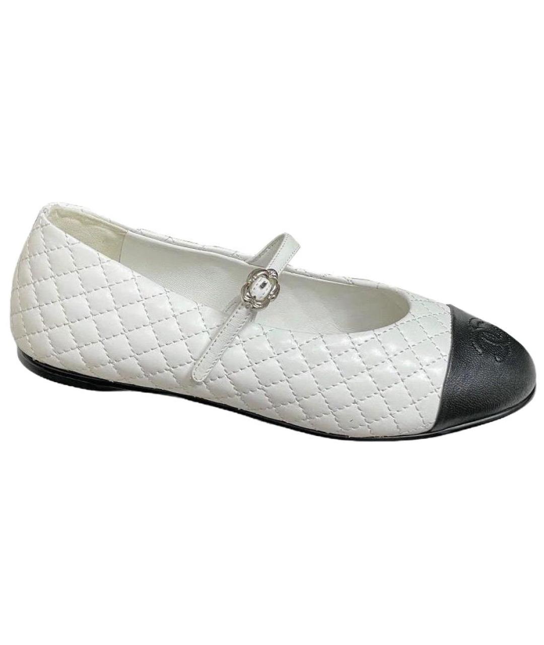 CHANEL Белые балетки, фото 1