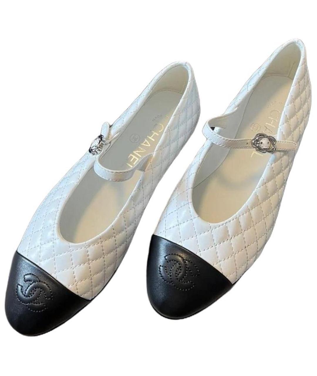 CHANEL Белые балетки, фото 4