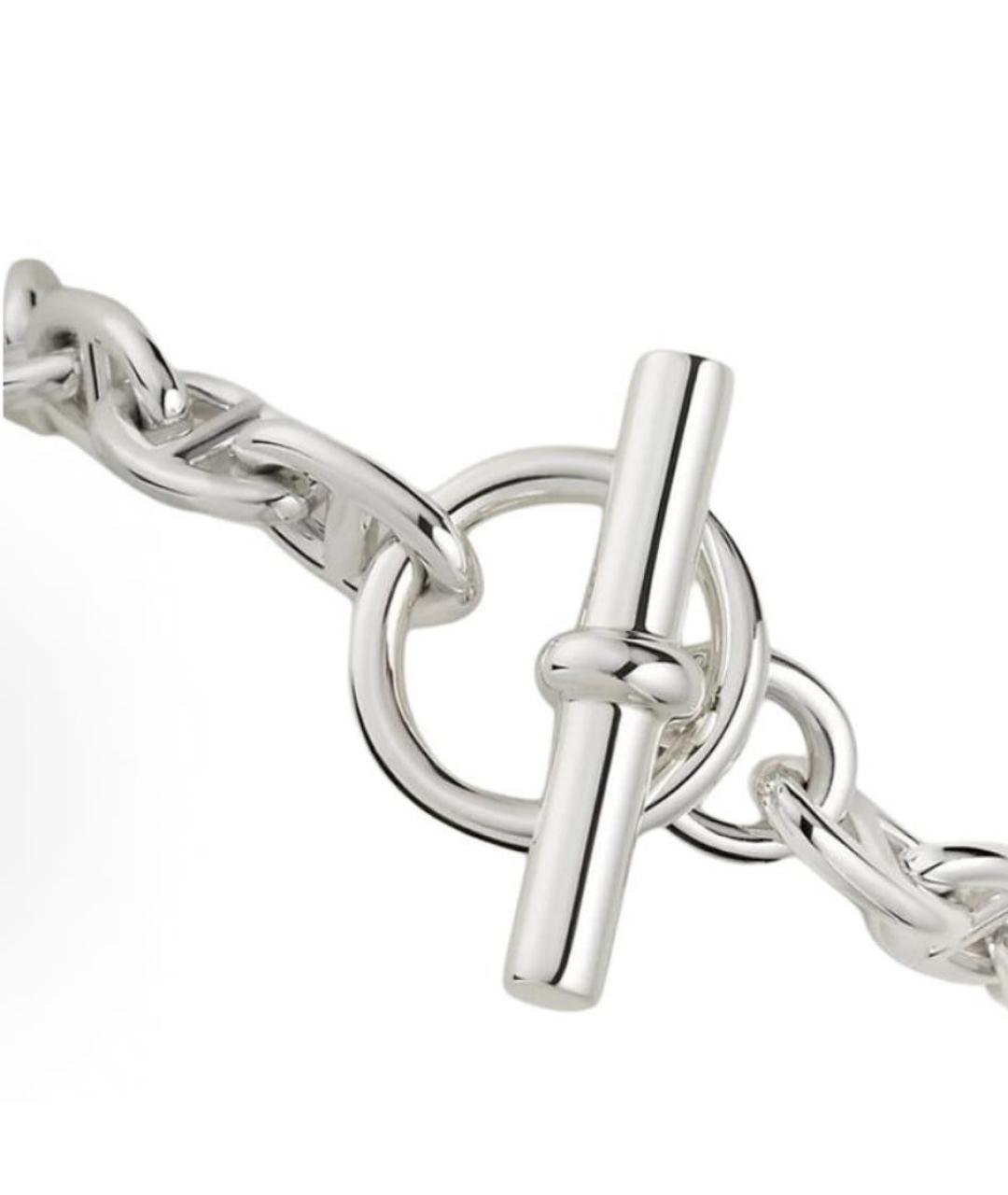 HERMES Серебрянный серебряный браслет, фото 2