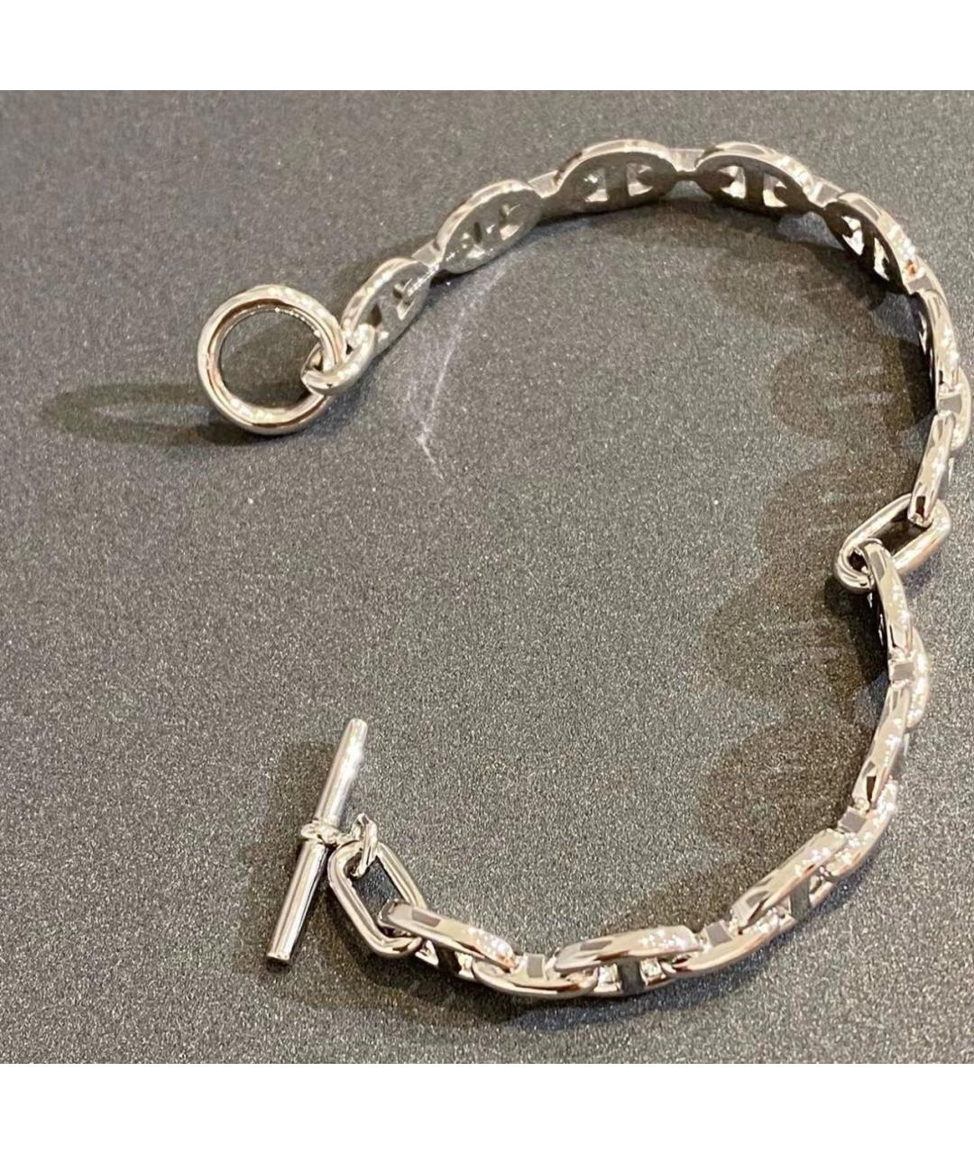 HERMES Серебрянный серебряный браслет, фото 5