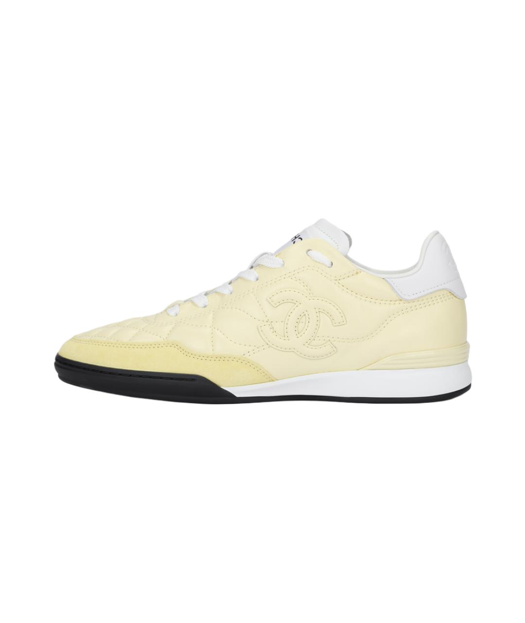 CHANEL Желтые кроссовки, фото 2