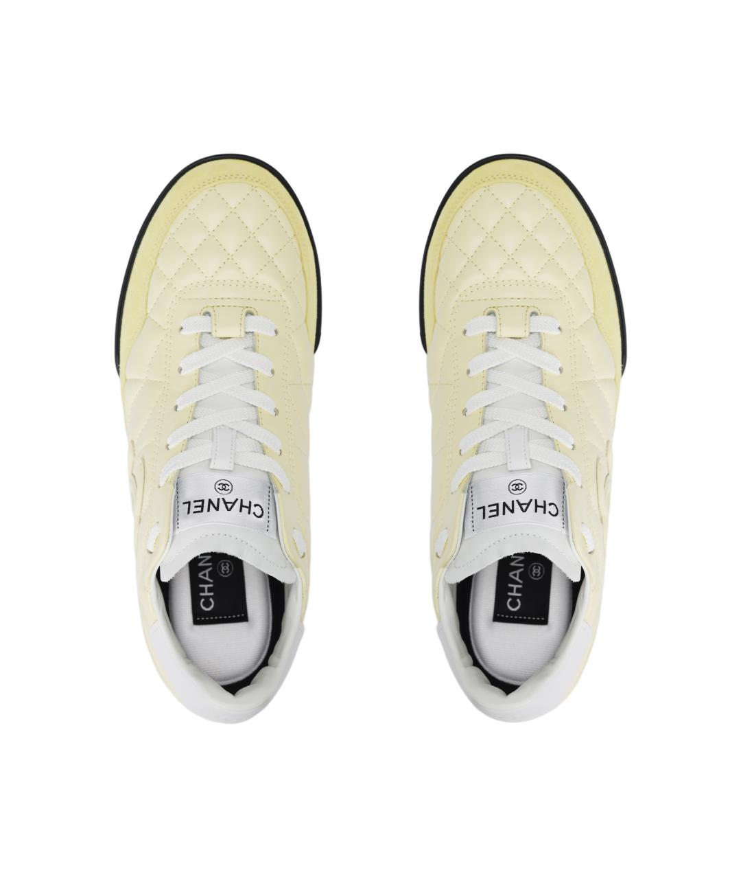 CHANEL Желтые кроссовки, фото 3
