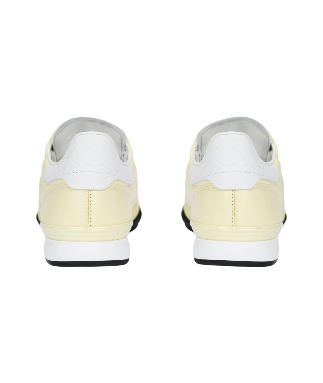 CHANEL Желтые кроссовки, фото 4