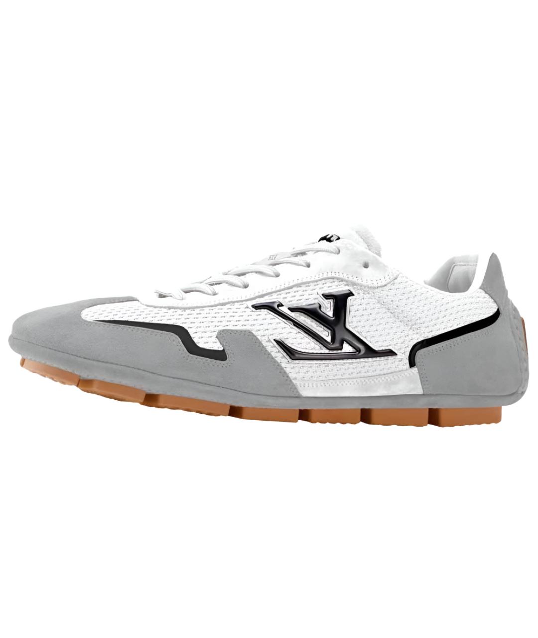 LOUIS VUITTON Серые низкие кроссовки / кеды, фото 3