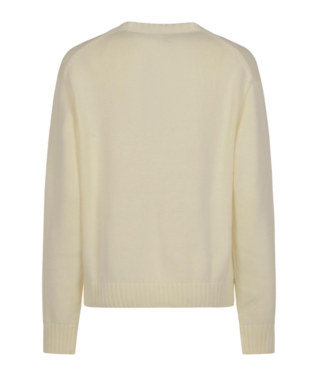 POLO RALPH LAUREN Бежевый хлопковый джемпер / свитер, фото 2