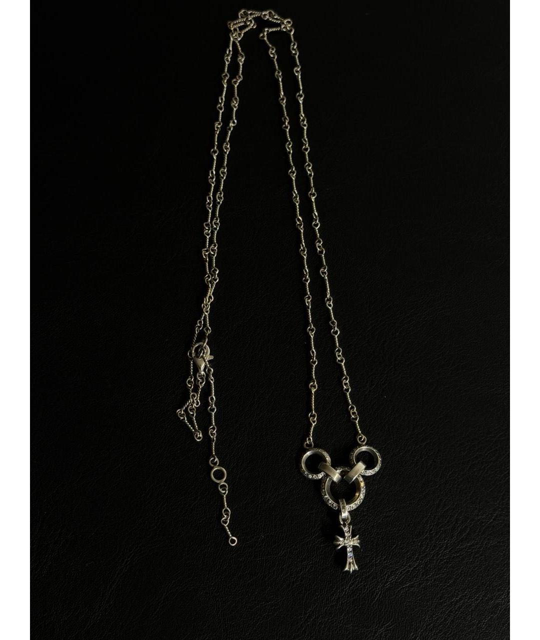 CHROME HEARTS Серебряное серебряное колье, фото 4