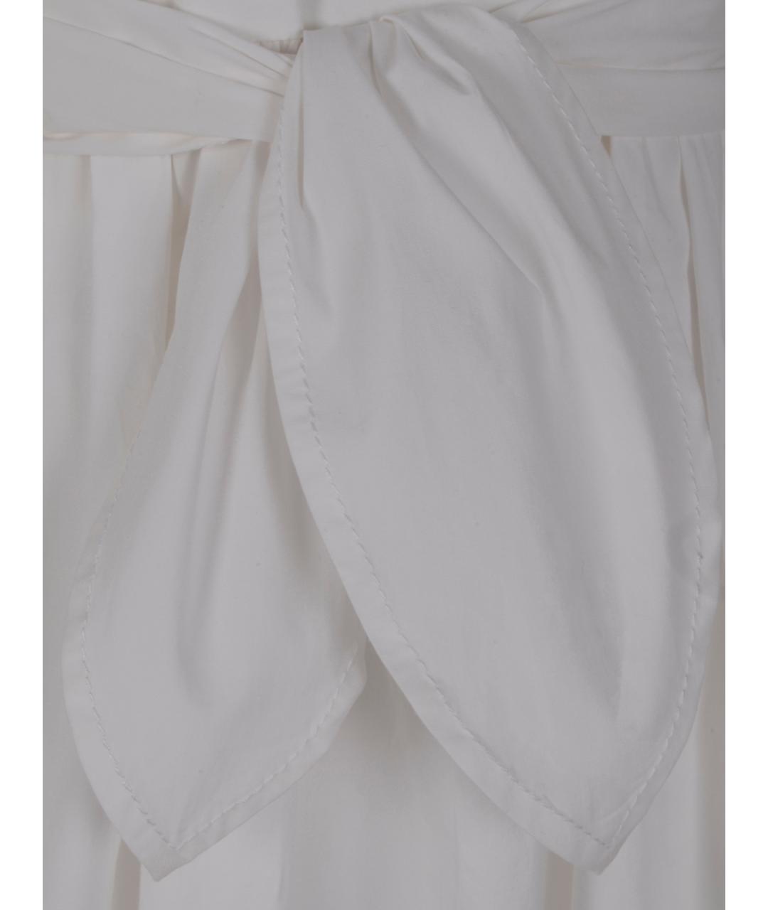 GANNI Белое хлопковое повседневное платье, фото 3