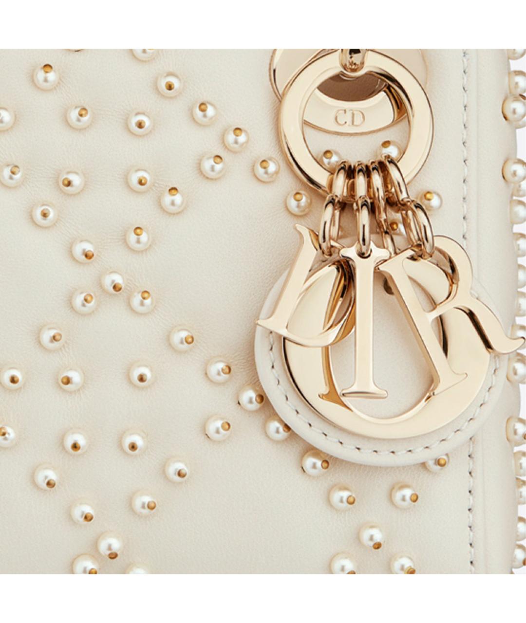 CHRISTIAN DIOR Белая сумка через плечо, фото 5