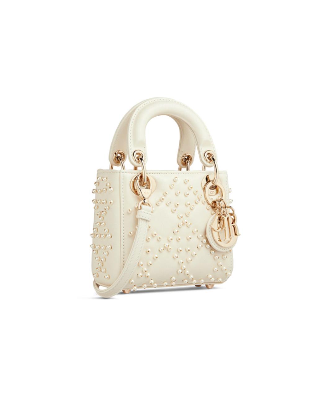 CHRISTIAN DIOR Белая сумка через плечо, фото 3