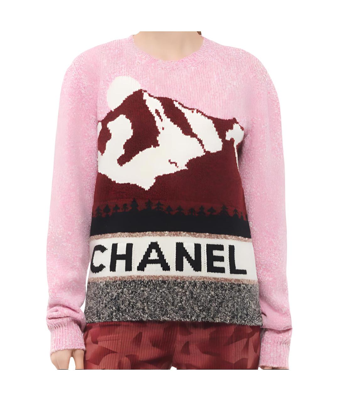 CHANEL Розовый джемпер / свитер, фото 6