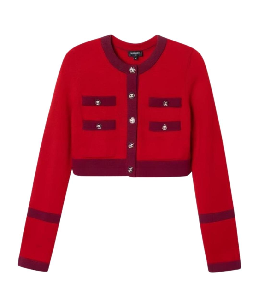 CHANEL Красный кардиган, фото 1