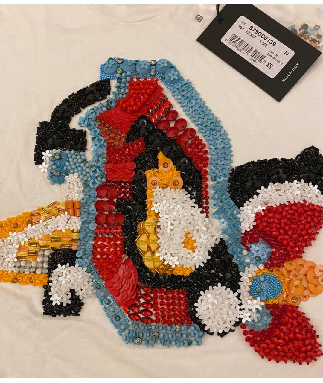 DSQUARED2 Белая хлопковая футболка, фото 7