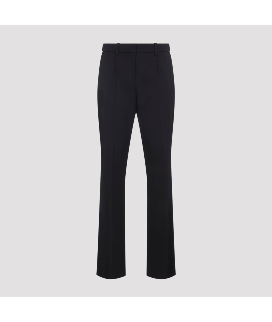 BALENCIAGA Черные шерстяные прямые брюки, фото 2