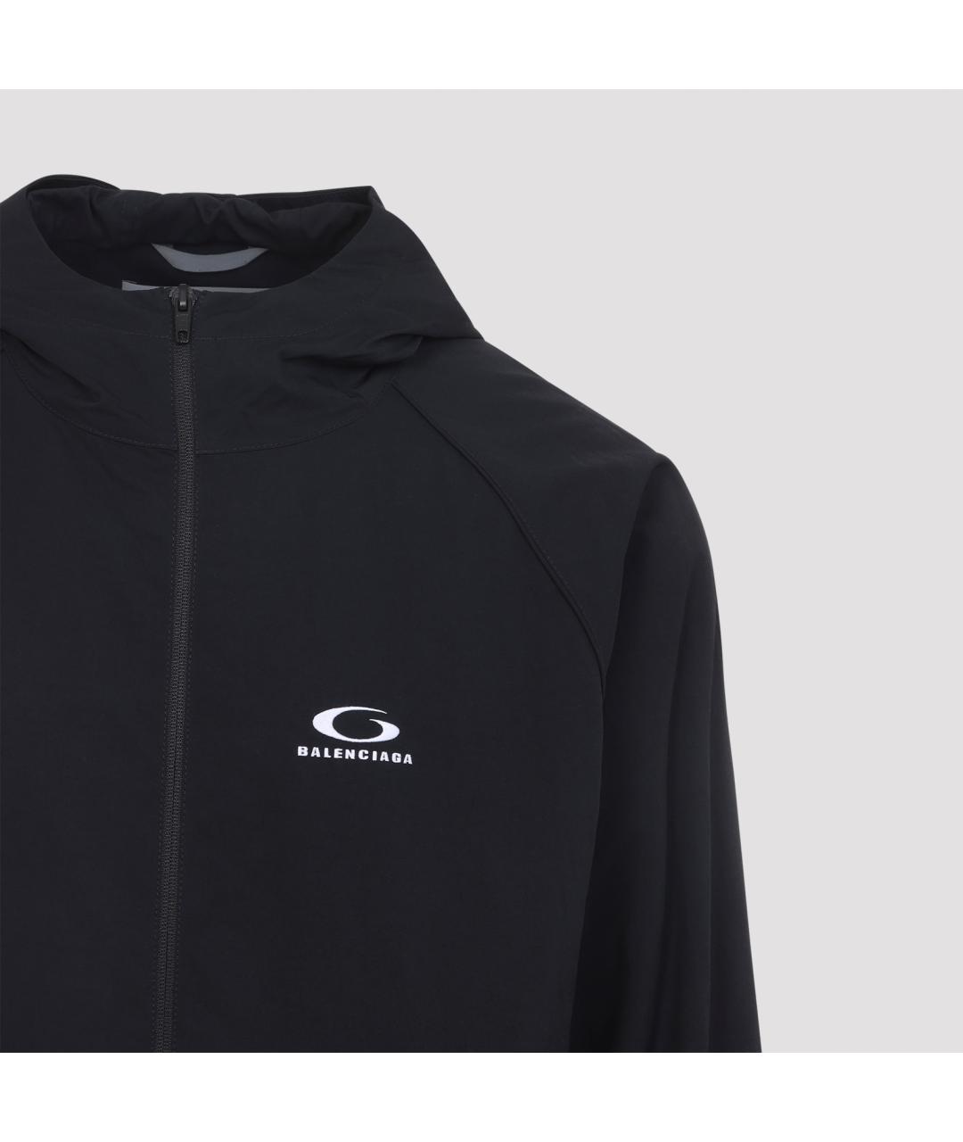BALENCIAGA Черная полиамидовая куртка, фото 4